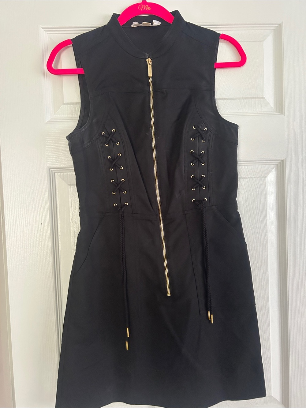 Michael Kors MICHAEL Kors Lace-Up Mini Dress MICHAEL Lace-Up Mini Dress Black